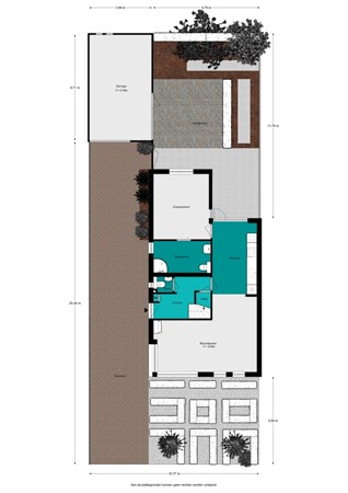 Plattegrond - Mosselkreekstraat 16, 4675 BP Sint Philipsland - Mosselkreekstraat 16 - Situatie - 2D.jpg